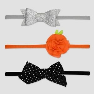 NWT Just One You Carter's 3 Pack Halloween Baby Infant Toddler Headbands October